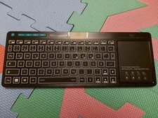 Rii Bluetooth 5.0 Smart TV Tastatur Touchpad LED Beleuchtung QWERTZ Schwarz