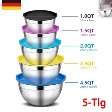 5er Edelstahl Schüssel set