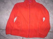 "Whoopi" Fleece-Jacke mit Zipper, seitliche Taschen, orange Gr.98/104