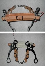 Hackamore Leder mit Kunstfell