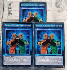 Playset - 3x Elements of Thunder, Water, and Wind  (Skill) - GX:Midterm Paradox