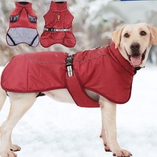2025 NEU Winter Grosse Hundemantel Hundejacke Mit Reflexion Streifen Wasserdicht
