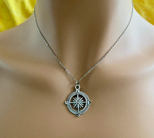 Halskette Kompass Anhänger Modeschmuck Schmuck Accessoire Maritim Unisex Kette