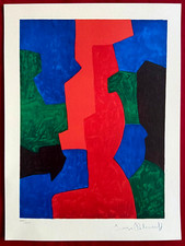 Serge poliakoff lithographie - poliakoff,