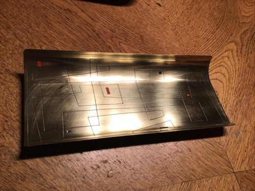 Art deco messing schreibtisch - art,