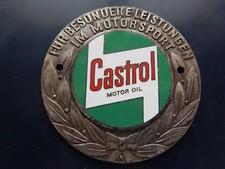 seltene Castrol Plakette C