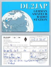 Ham Radio QSL QSO Postcard