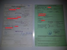 Fahrzeugbrief KFZ Brief 1975
