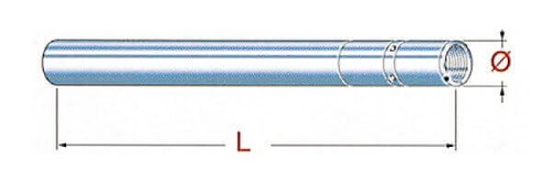 Beta 1 gabelrohr - 50, rr