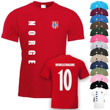 Norwegen Norge T-Shirt Trikot