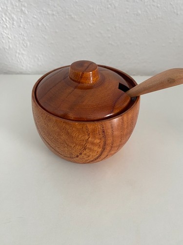 Gewürztopf holz zuckerdose - gewürztopf,