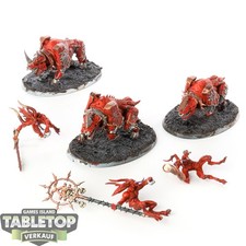 Blades of Khorne - 3 x Bloodcrushers - bemalt