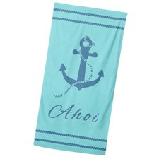 Ahoi Anker Badetuch /