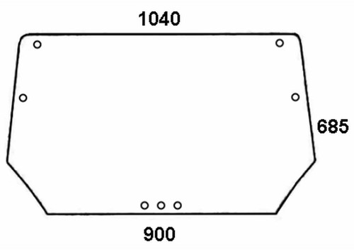 Heckscheibe deutz 04340309 - deutz,