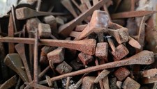 100 Stück uralte Hufnägel 25 Jahre rostig, Ziernägel, basteln, Deko, Shabby Chic