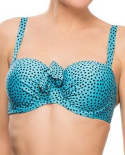 Lise Charmel Antigel La Dolce Riva Bikini BH mit Bügel Gepolstert Blau Neu