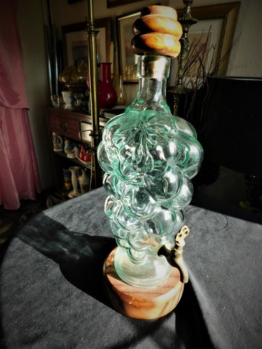Grosse vintage glaskaraffe - grosse,