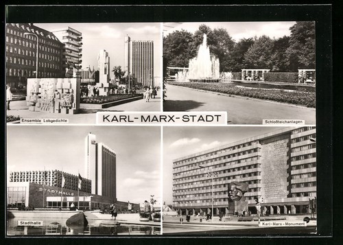 Karl marx stadt - karl-marx-stadt,, ensemble