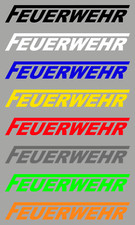 Aufkleber Sticker Feuerwehr Schriftzug Langes F versch. Farben f. Auto, LKW etc.
