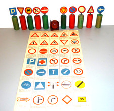 SCHUCO INGENICO.5311.VERKEHRSZEICHEN-VERKEHRSZEICHENBLATT-BALL+KLAMMER.SELTEN !