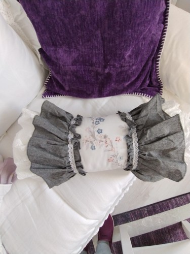 Dekokissen rund shabby - dekokissen, chic
