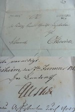 Landrat Gustav von GUSTEDT: Brief DARDESHEIM 1852, über Ernennungen in OSTERODE