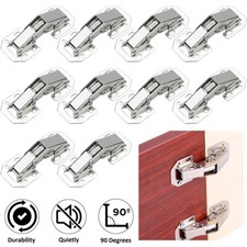 10 Stk Aufschraubscharnier mit Feder 90° Scharnier Tür Scharniere Küchenschrank