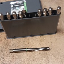 10 Würth Zebra M8 Gewindebohrer HSCO Durchgangsloch DIN 371/376 0655700800