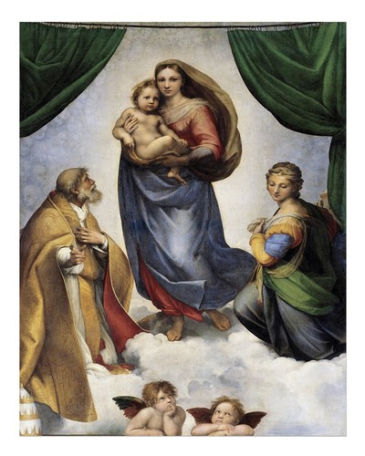 Raffaels sixtinische madonna - raffaels,