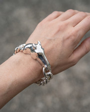 Hermès silver bracelet galop - bracelet,