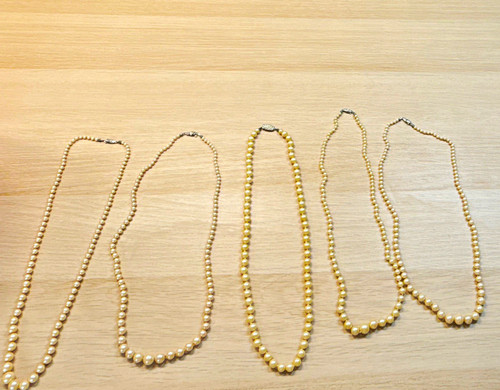 Perlenkette halskette runde - 5,