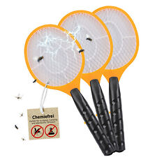 3 Stück elektrische Fliegenklatsche Fliegenfalle Mücken-Falle Insektenvernichter