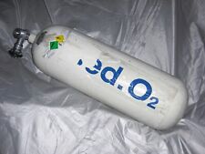 1 leere Dräger 5 l Sauerstoffflasche Ventil Pressluftflasche 200 bar, 3/4