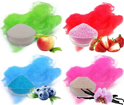 Zuckerwatte zucker set 4x250g - zuckerwatte,