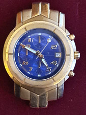 Jacques Cantani Buffalo JC 840 Quartz uhr Gold Herren Vintage selten o Armband