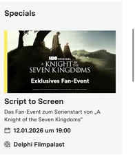2 Tickets Kino Fan Event mit