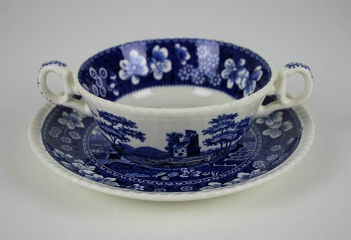 Spode blue tower - blue,