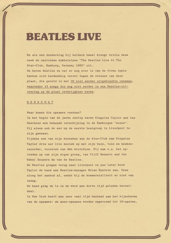 The beatles live - live,