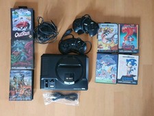 Sega Mega Drive (PAL) 2x Controller & 7x Spiele 