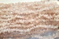 Rosenquarz Edelstein Splitter Nuggets ~ 4-8mm 1 Strang Chips Perlen zum auffädel