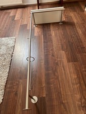 Wandgarderobe Chrom/weiß mit