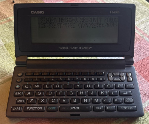 Casio digital diary 6700sy - digital,