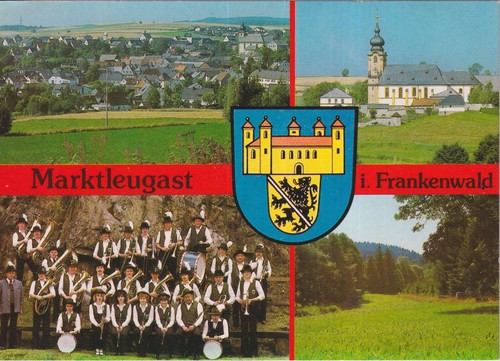 Alte postkarte marktleugast - alte,