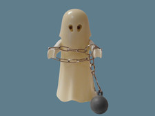 Playmobil 3317 Schlossgeist Gespenst mit Metallkugel Leuchtet