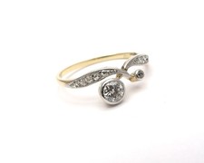 ANTIKER TOI ET MOI RING GOLD