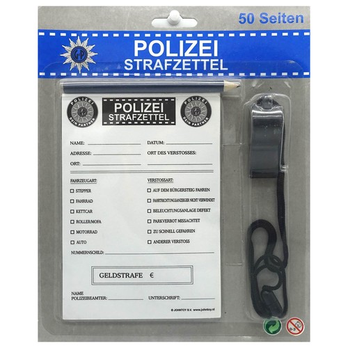 50x polizei strafzettel - 50x,