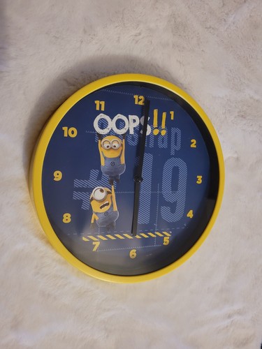 Minions wanduhr gelb blau - minions,