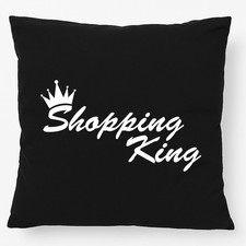Kissen Shopping King Krone