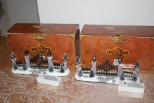 LUVILLE 2 Stück "Lighted gate and fence" Tor und Zaun mit Beleuchtung