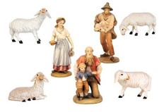 Bachlechner Krippe Hirten Set